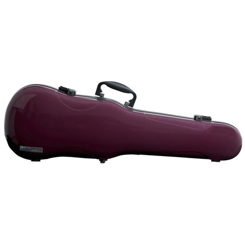 GEWA Violin Case, Air 1.7, Shaped, 4/4, Purple/Black, High Gloss w/Subway Handle