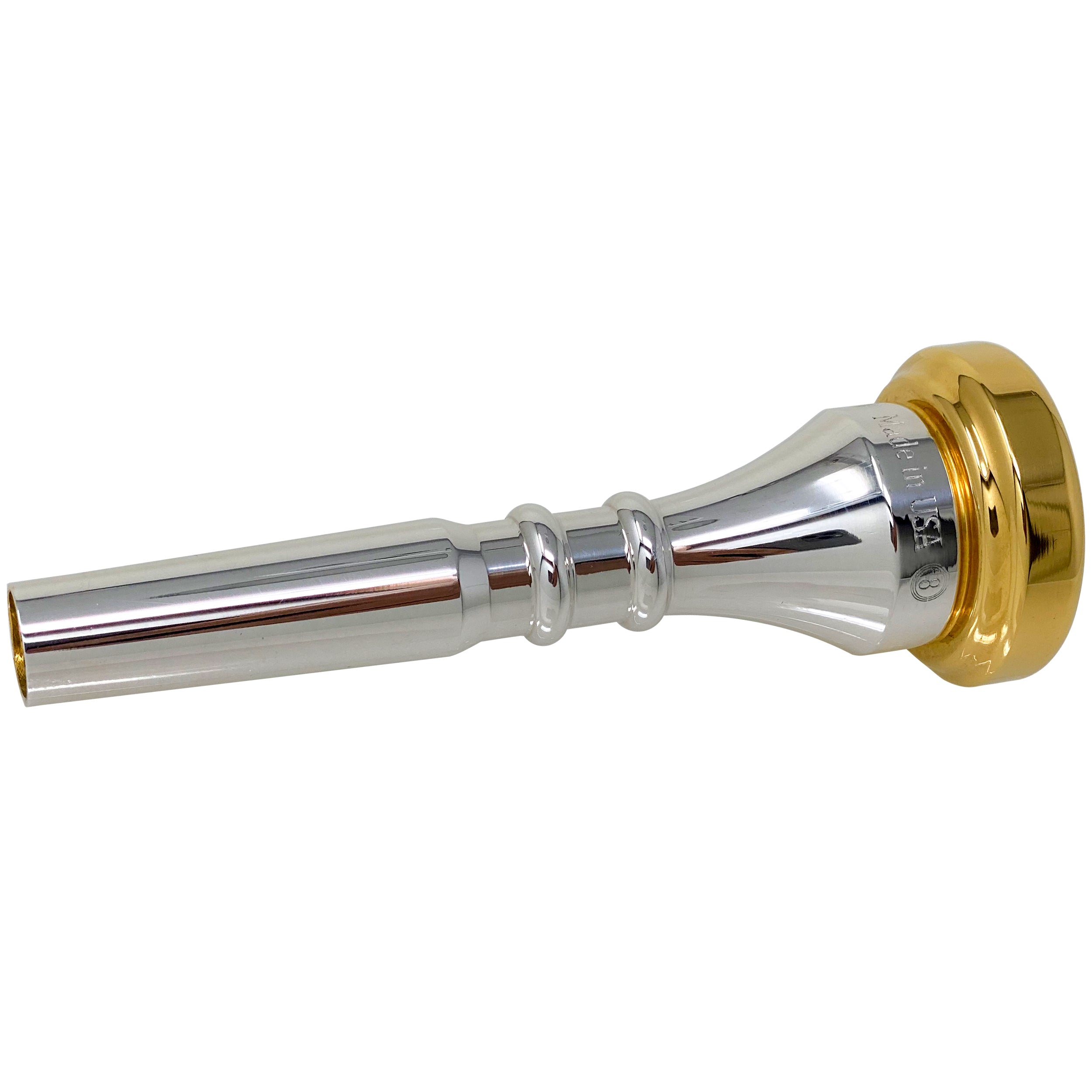 Garibaldi GAR-DC3W Classic Double Cup Gold-Plated Rim Trumpet Mouthpiece Size 3W