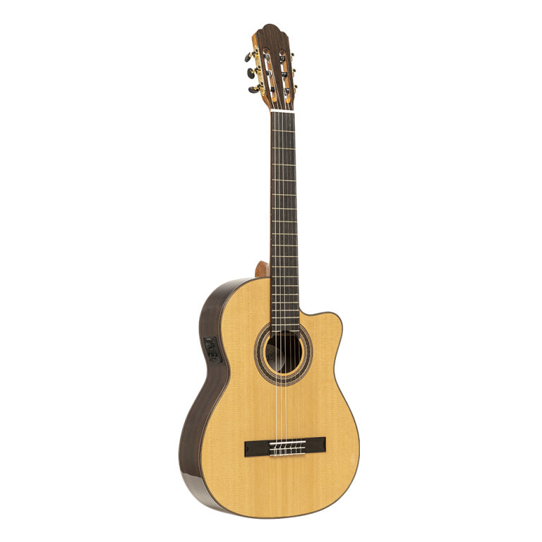 Angel Lopez Mazuelo Serie, Electric Classical Guitar Solid Spruce Top, Cutaway