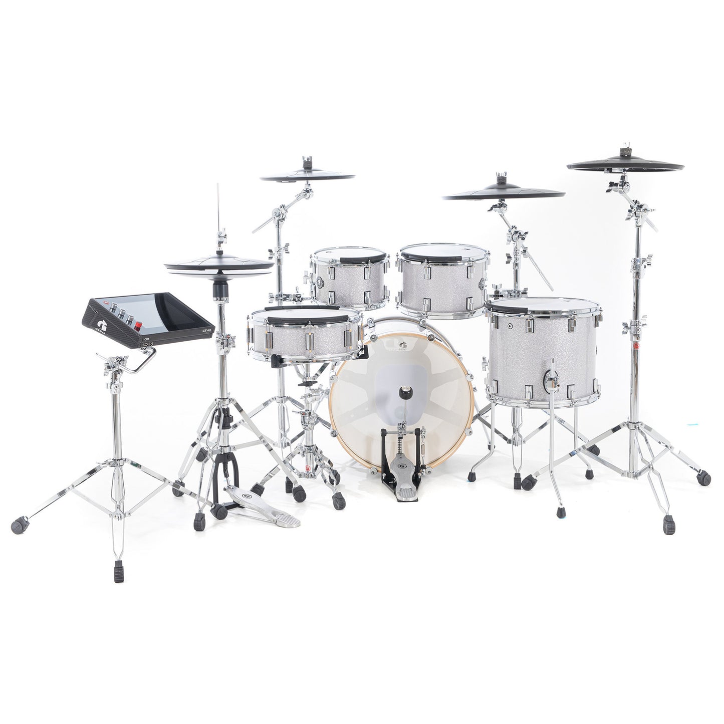 GEWA GD809.925 E-Drum Set G9 PRO 5 SE Silver Sparkle