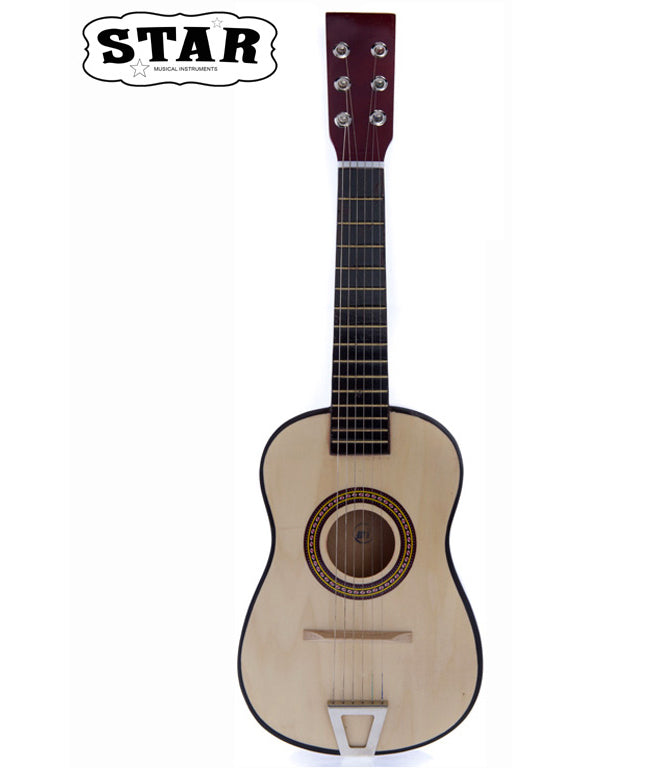 Star Kids Acoustic Toy Guitar 23 Inches Natural Color