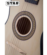 Star Kids Acoustic Toy Guitar 23 Inches Natural Color