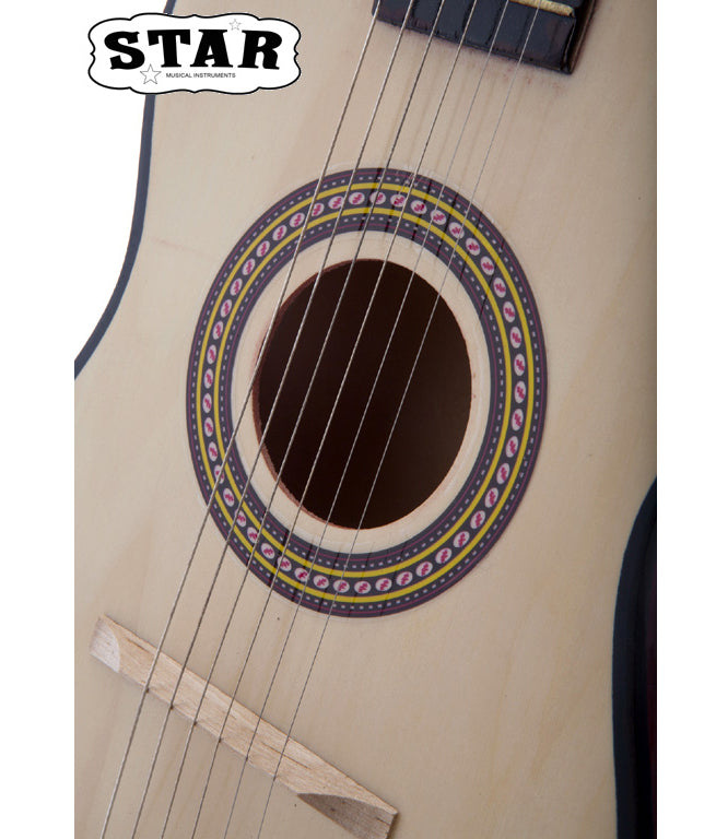 Star Kids Acoustic Toy Guitar 23 Inches Natural Color
