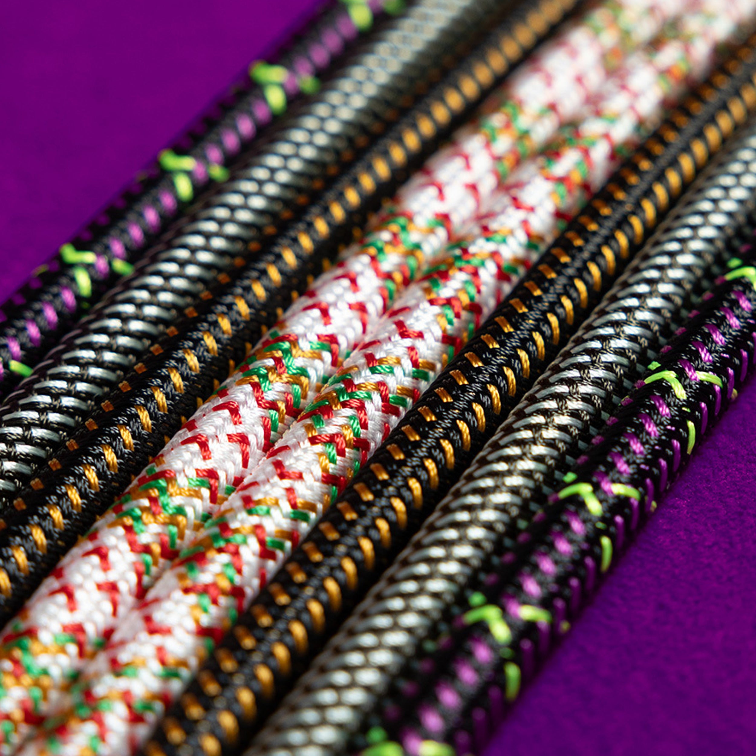 Ernie Ball Braided Instrument Cable Straight/Straight 10ft - Purple Python