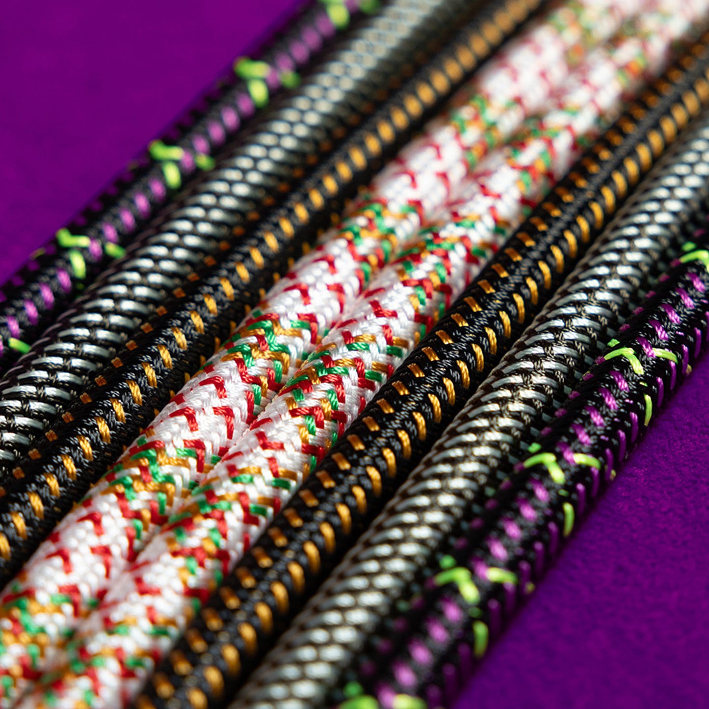 Ernie Ball Braided Instrument Cable Straight/Straight 10ft - Purple Python