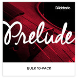 D'Addario Prelude Viola Single A String, Long Scale, Medium, Bulk 10-Pack
