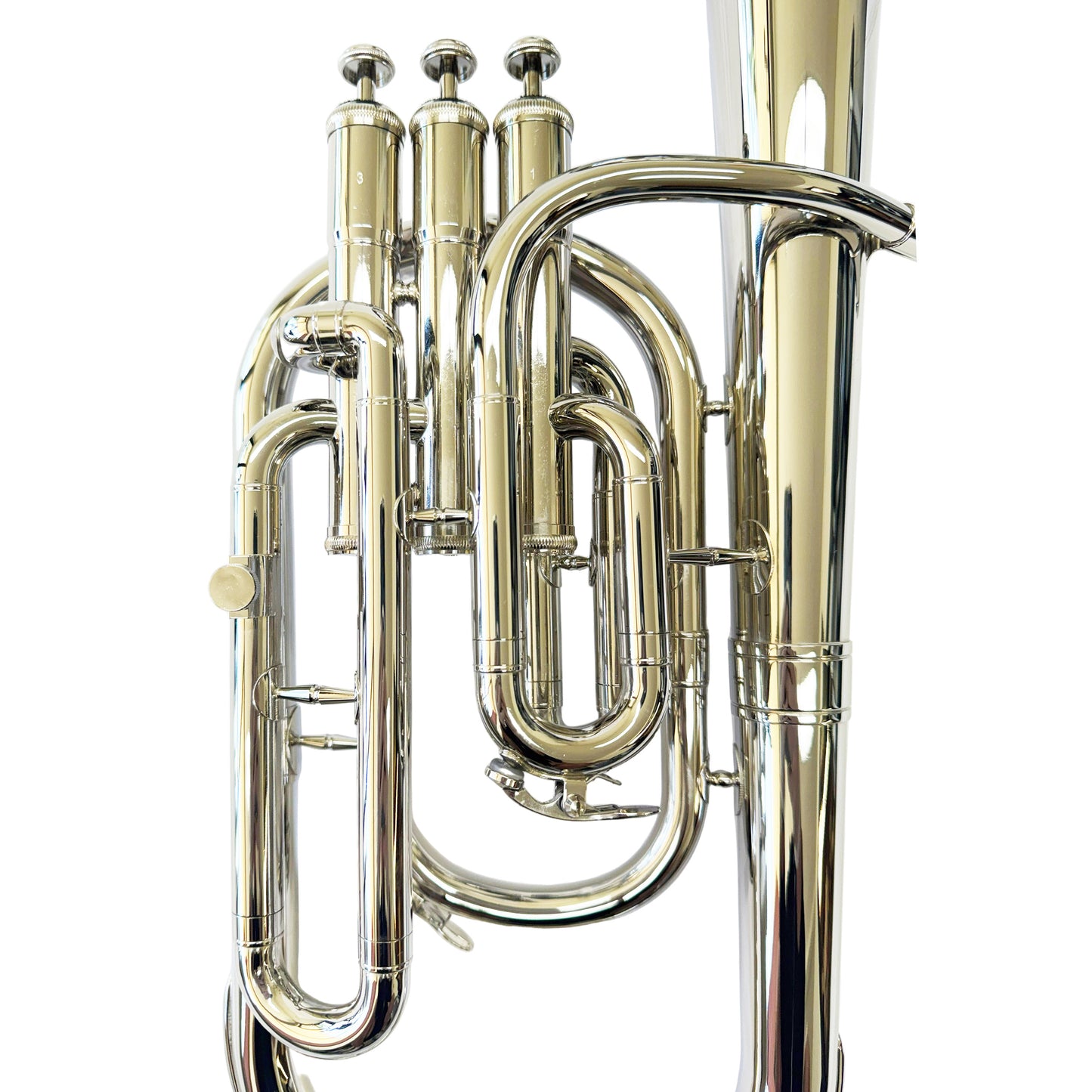 D'Luca MX280 Series Nickel Plated Alto Horn with Case