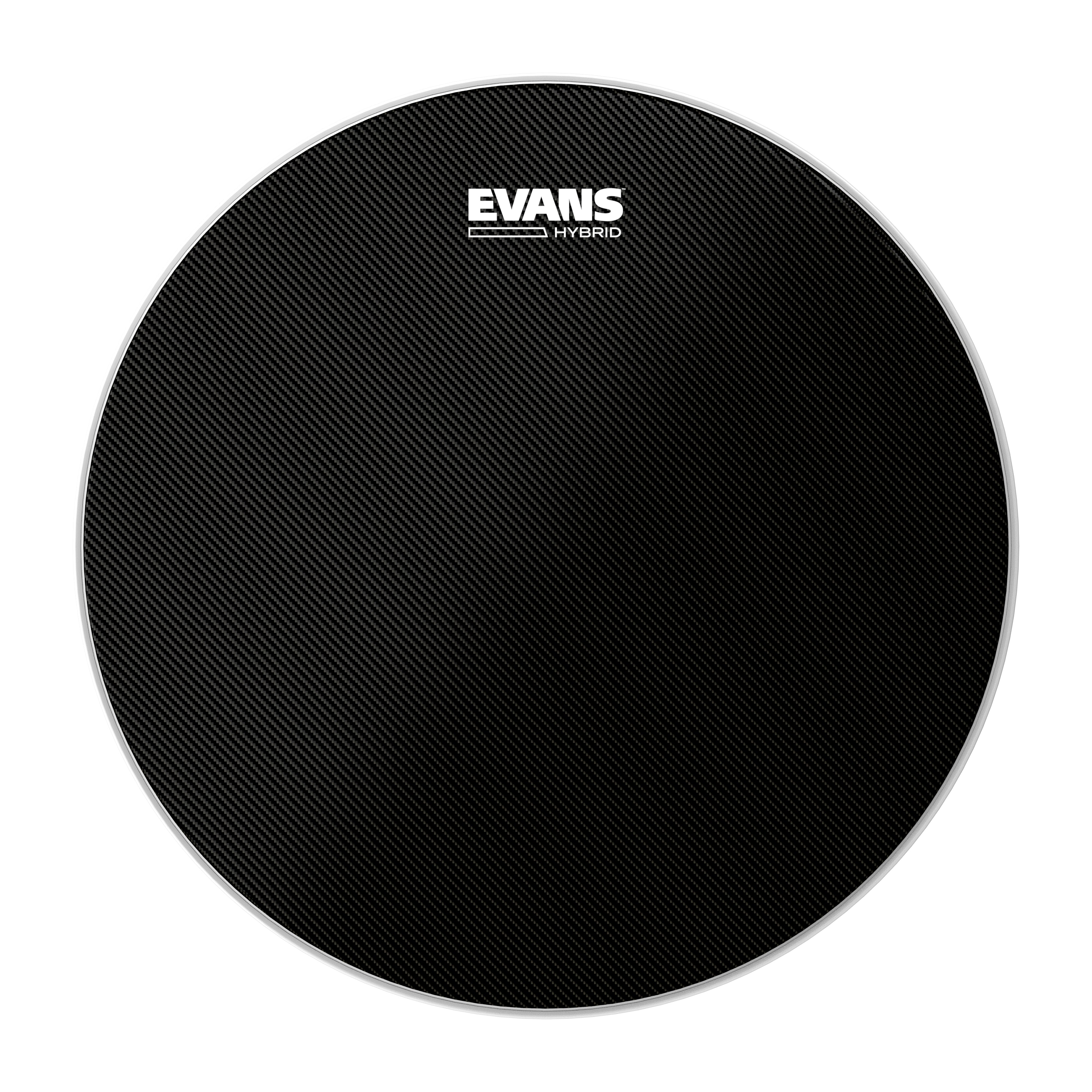 Evans Hybrid Black Marching Snare Drum Head, 14 Inch