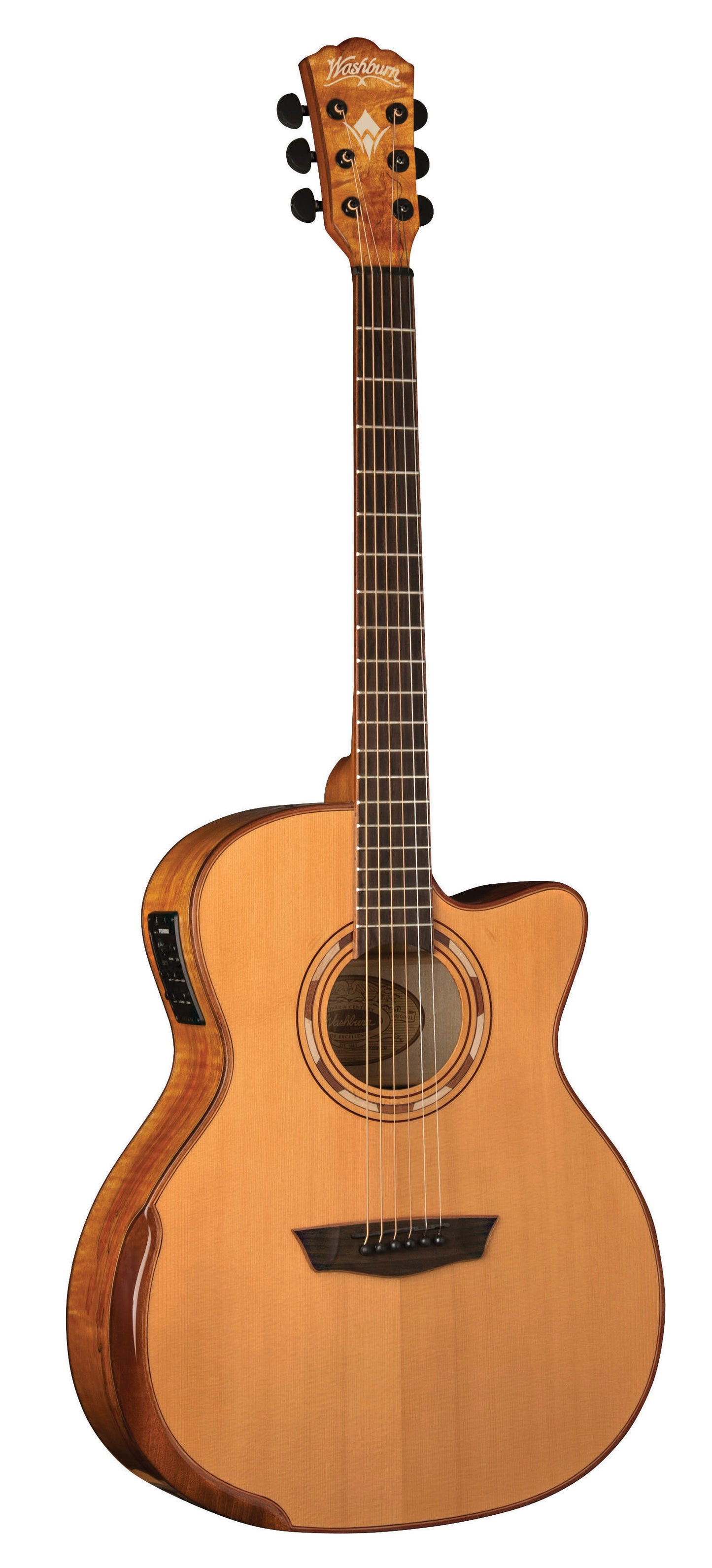 Washburn G66SCE Comfort Deluxe 66 Auditorium Acoustic Electic Guitar Maple
