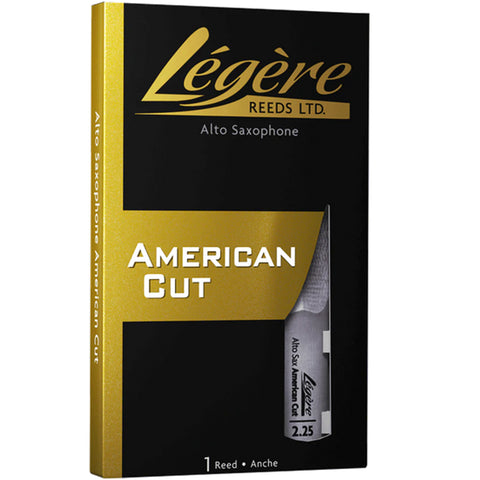 Legere Alto Saxophone Reed, American Cut, Strength 2.25