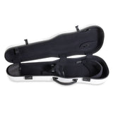 GEWA Viola Case, Air 2.0, Shaped, White/Black, High Gloss w/Subway Handle