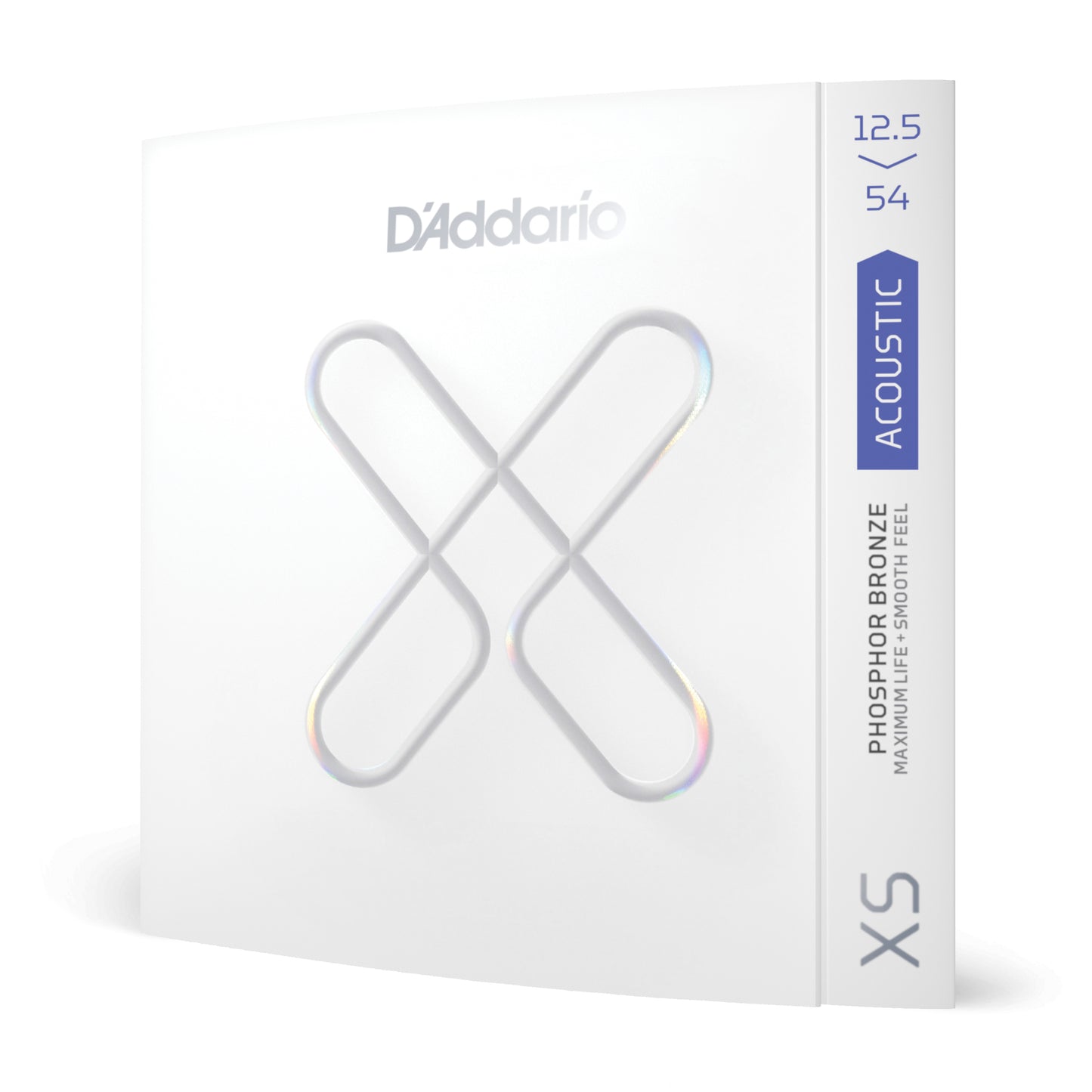 D'Addario XS Phosphor Bronze Acoustic Guitar Strings, Light Plus, 12.5-54