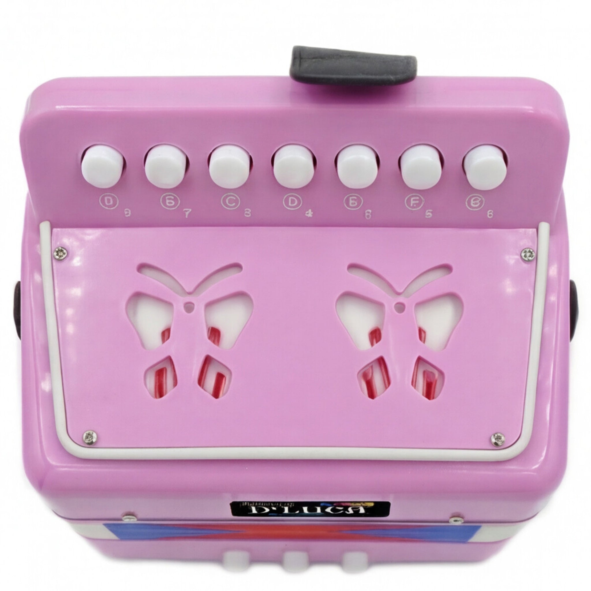 D'Luca Kids Series Button Accordion, Pink