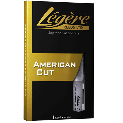 Legere Soprano Saxophone Reed, American Cut, Strength 2.25