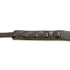 Ovation Guitar Premium Leather Strap Signature Leaf Black