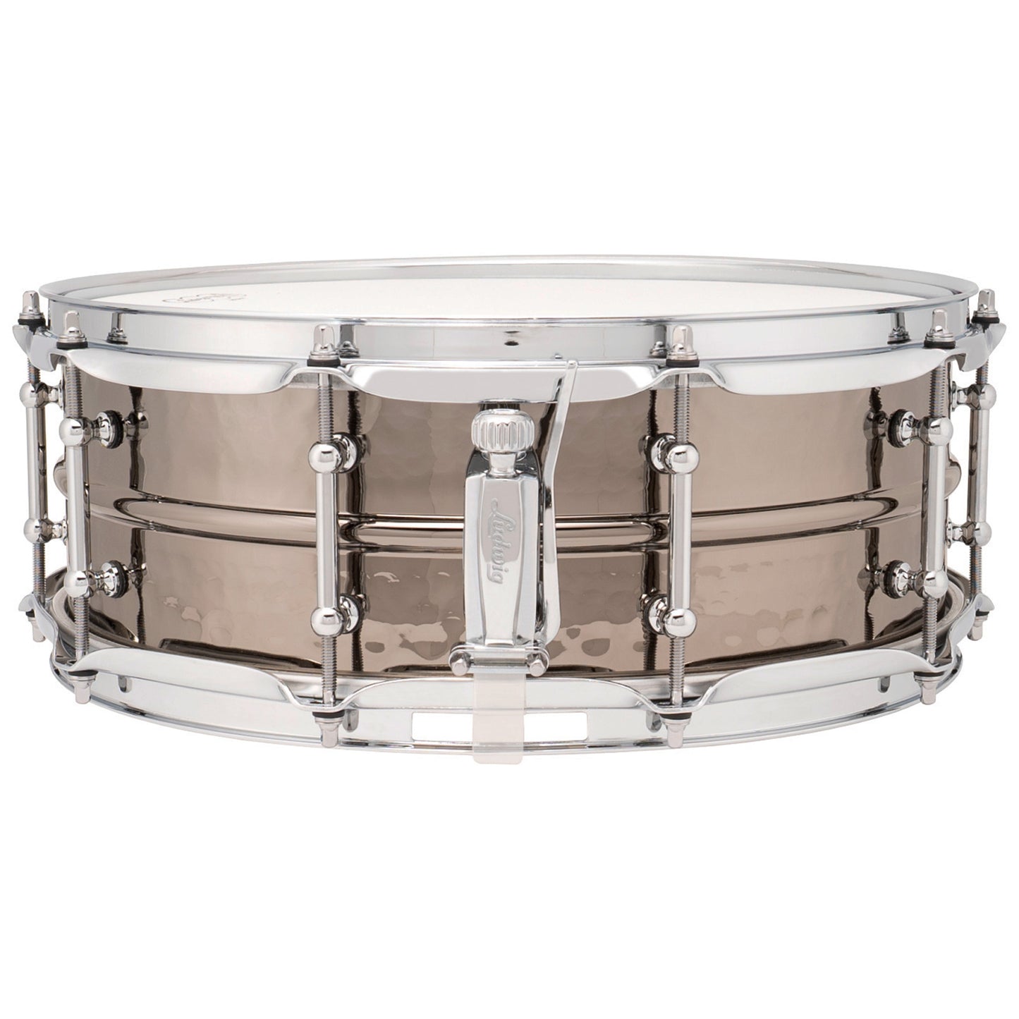 Ludwig LB416KT Black Beauty 5x14 Hammered Shell, Tube Lugs Snare Drum