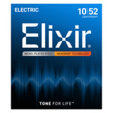 Elixir Electric Guitar Strings, NANOWEB, Light/Heavy (.010-.052)