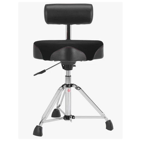 Gibraltar 9000 Series 16 Hydraulic Cordura Saddle Drum Throne with Backrest