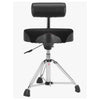 Gibraltar 9000 Series 16 Hydraulic Cordura Saddle Drum Throne with Backrest