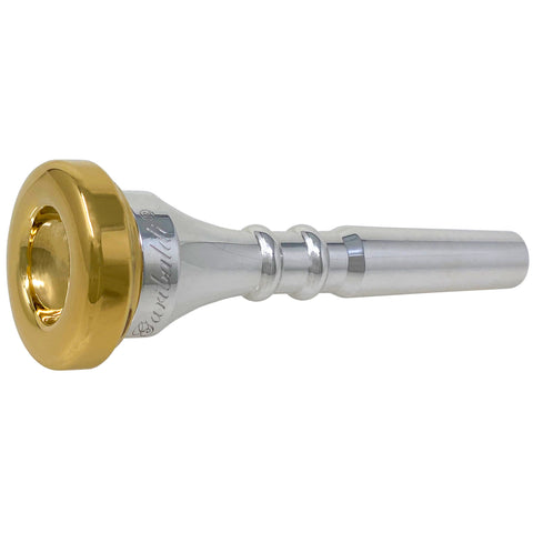 Garibaldi KF8W Silver Plated Single Cup Gold-Plated Rim Trumpet Moutpiece GAR-KF8W