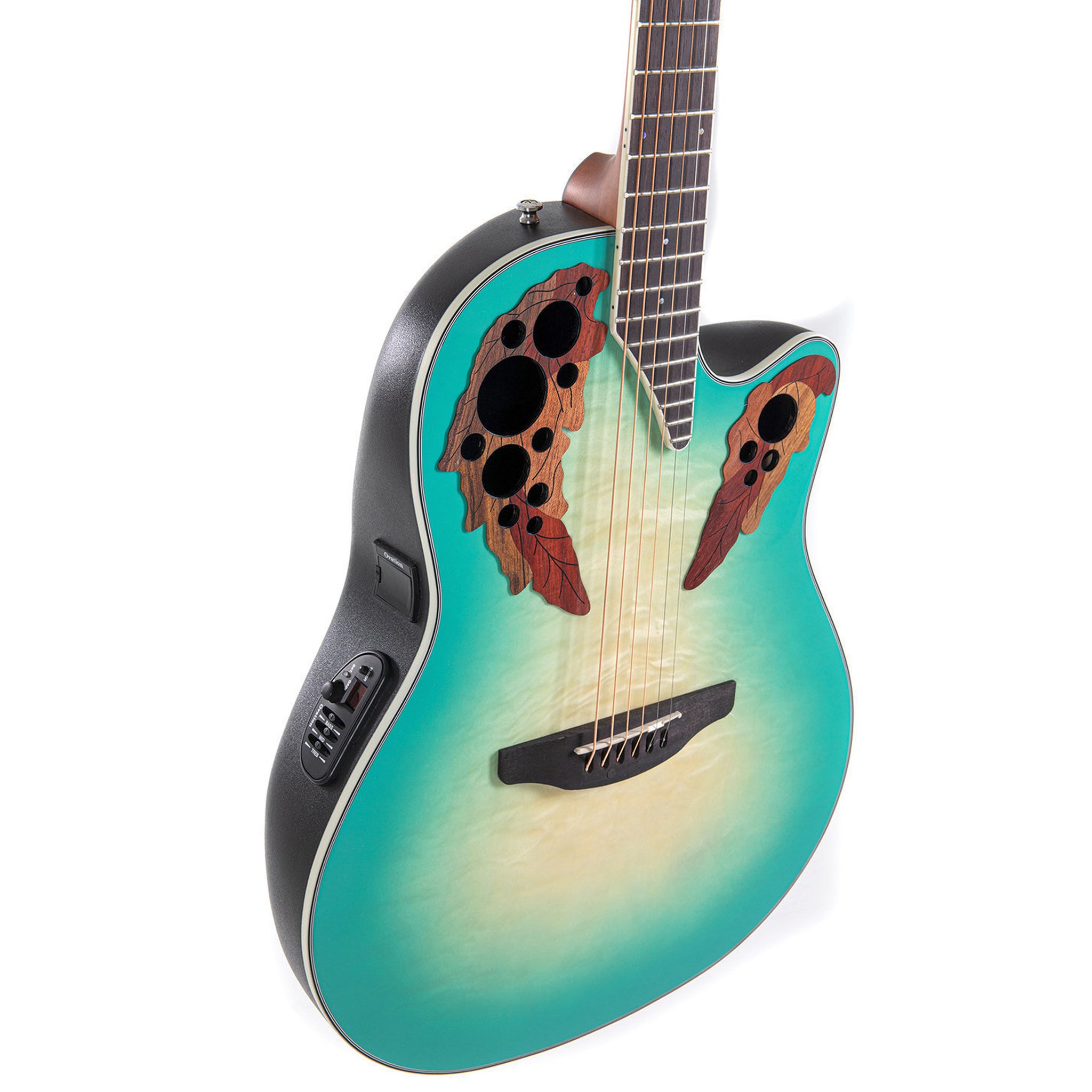 Ovation Celebrity Elite Plus E-Acoustic Guitar CE44X-9B, MS/Mid/Cutaway, Mintburst