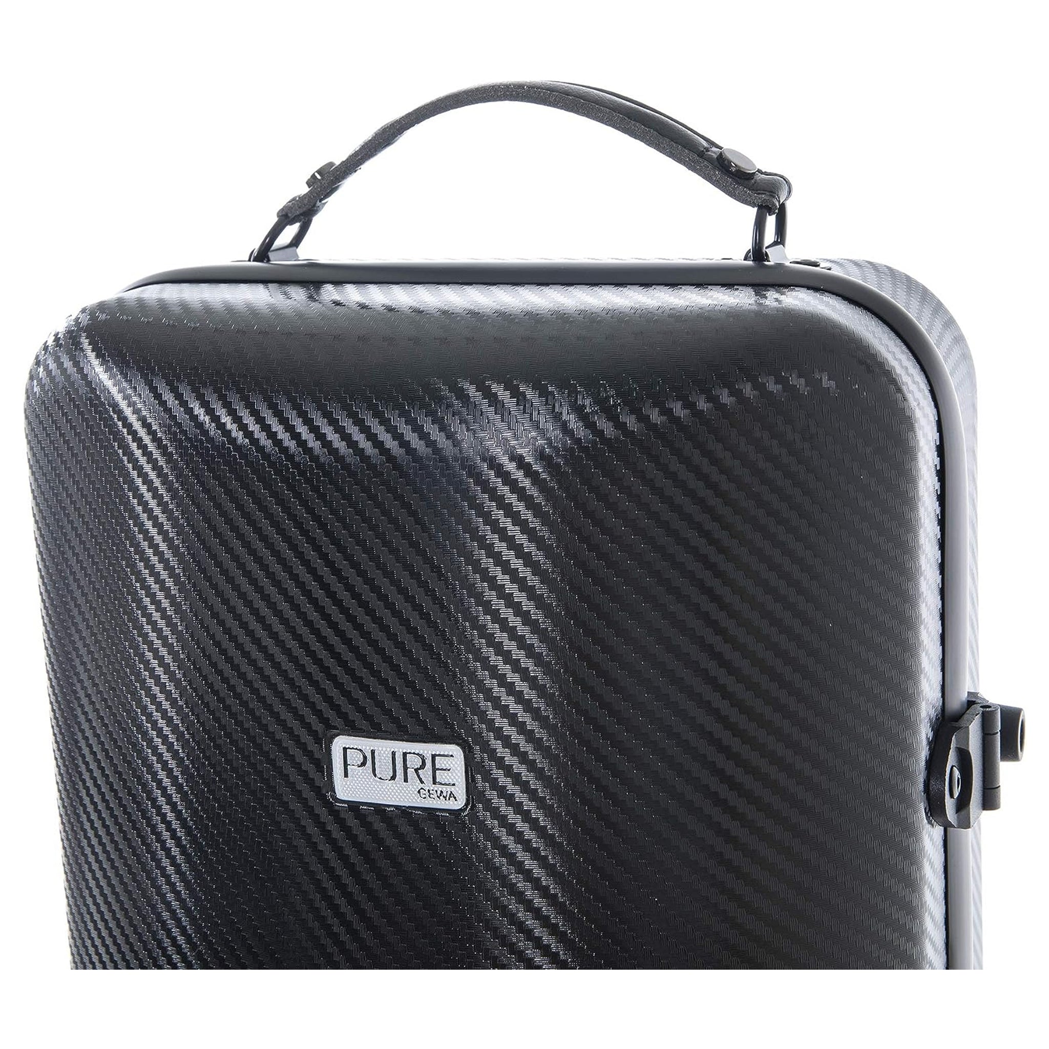 PURE by GEWA Violin Case, Polycarbonate 2.4, Oblong, Black/Black w/Subway Handle