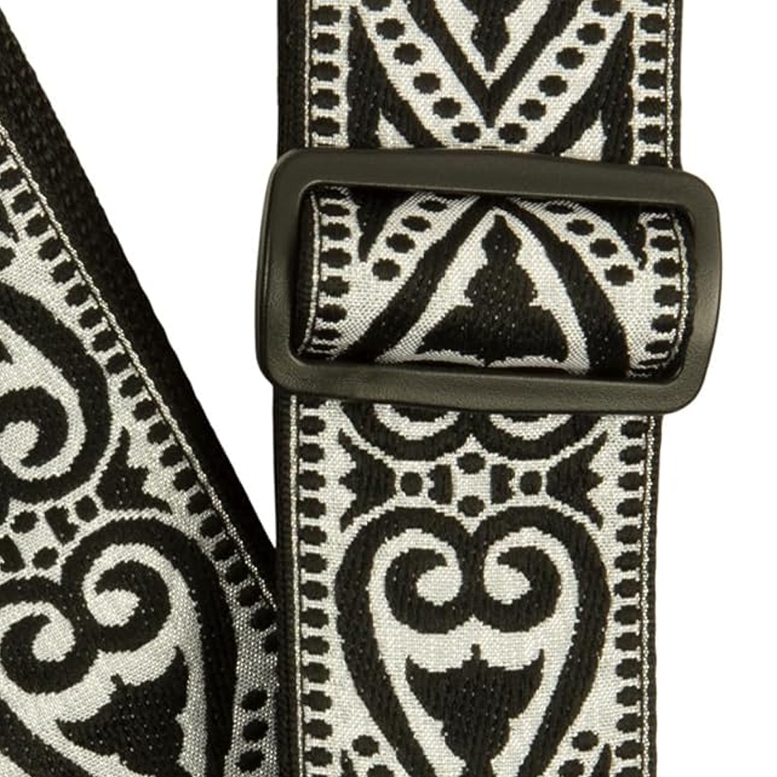 Ernie Ball Classic Jacquard Guitar Strap/Bass Strap - Black Heart