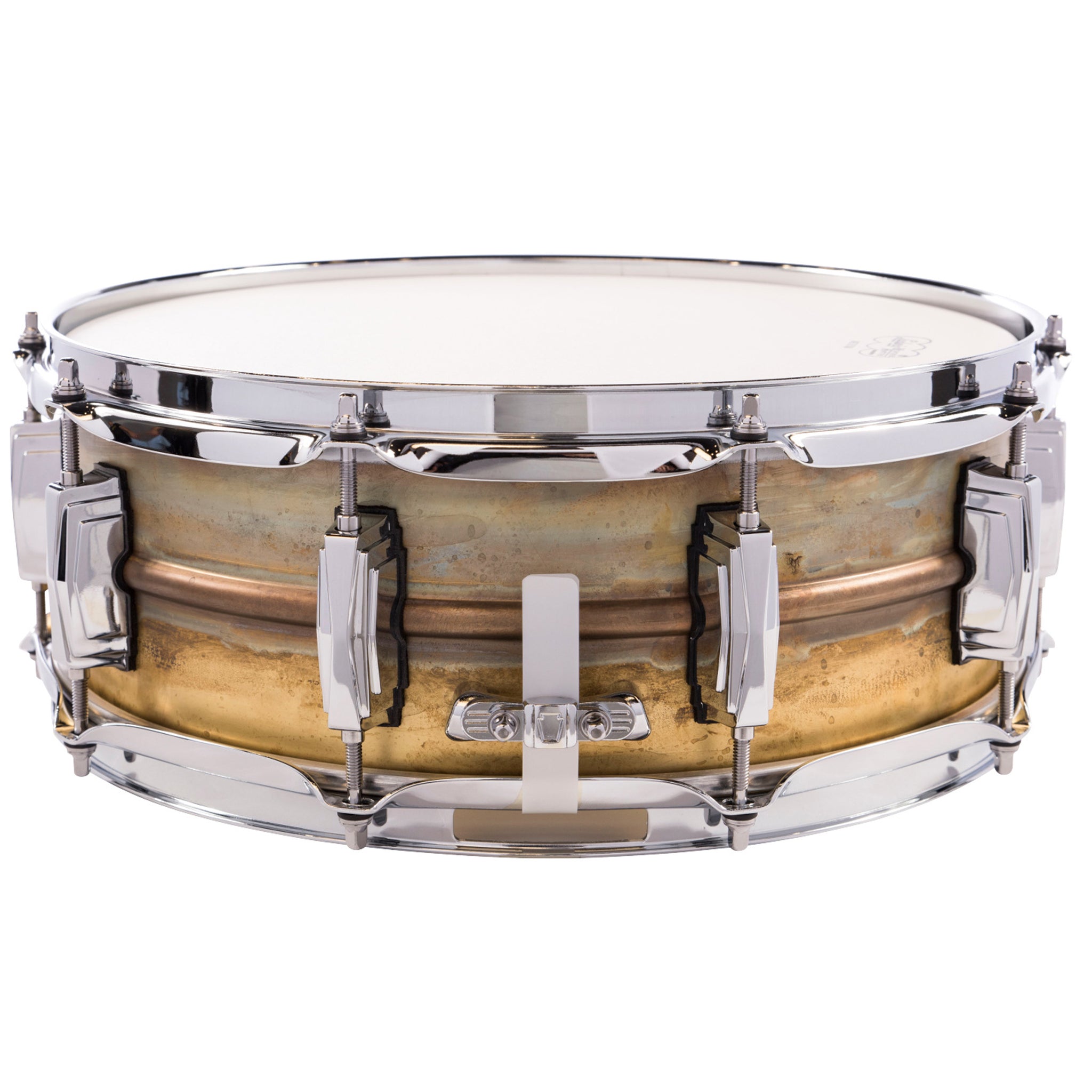 Ludwig LB454R Supraphonic 5x14 Raw Brass Shell, Imperial Lugs Snare Drum