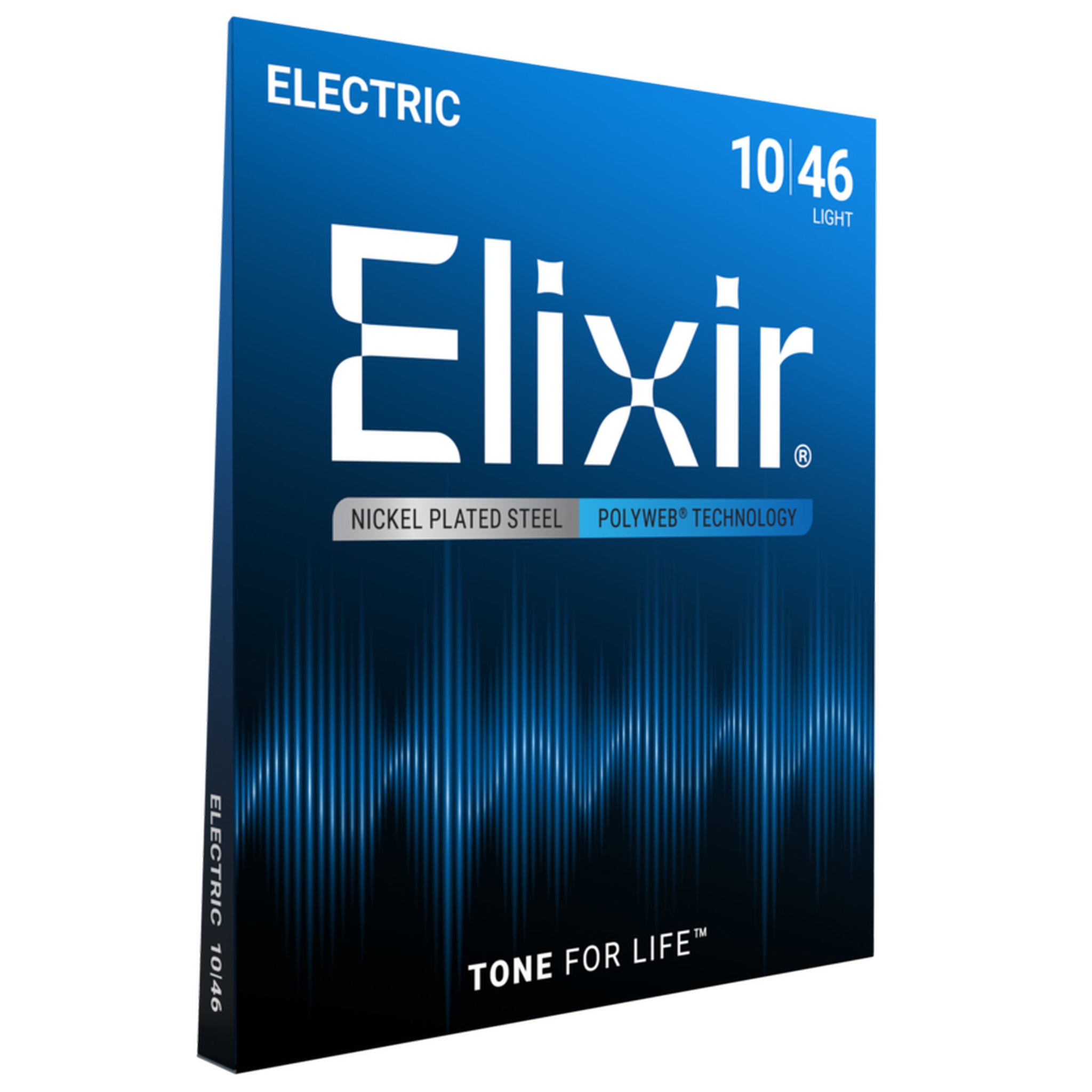 Elixir Electric Guitar Strings, POLYWEB, Light (.010-.046)