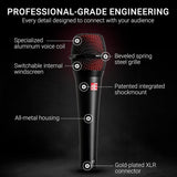 sE Electronics Studio-grade Handheld Mic, Supercardioid, Brushed-Nickel optic