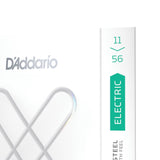 D'Addario XS Electric Guitar String Nickel Plated Steel Med Top/X-Hvy Btm 11-56