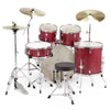 Dixon Spark 5pc Drum Set Wine Red Complete Outfit