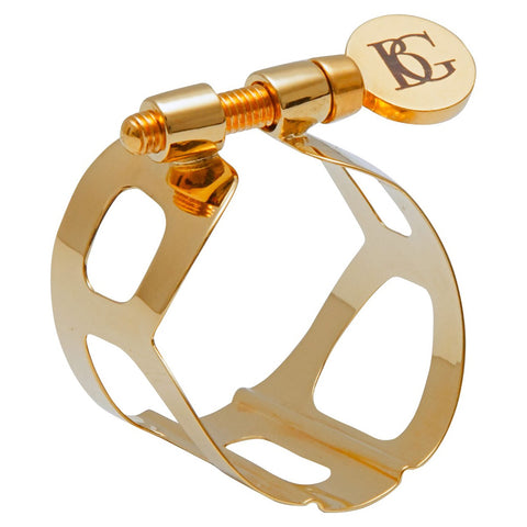 BG Tradition 24K Gold Plated Ligature for Soprano Saxophone with Cap, L51