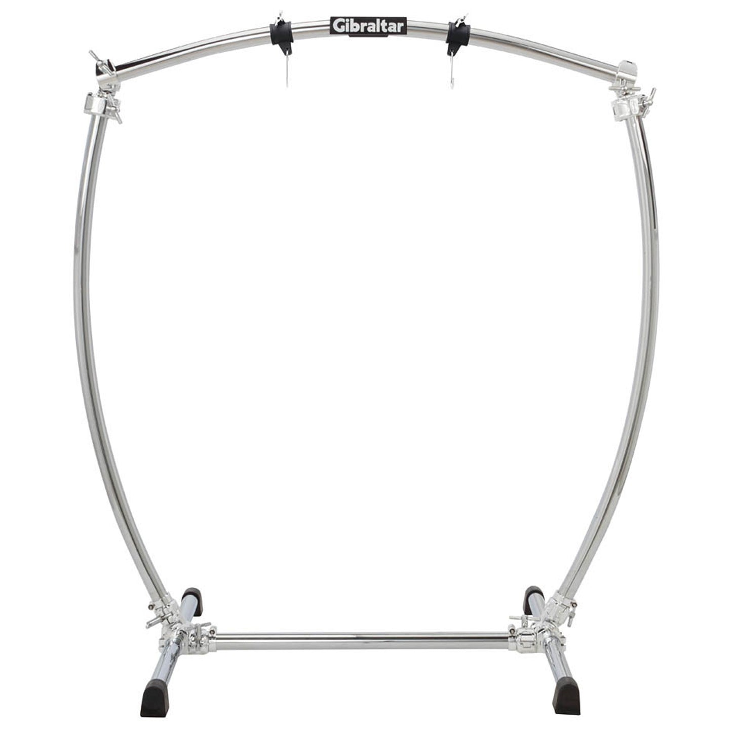 Gibraltar Gong Rack Stand Large Curved Bar with Chrome Clamps