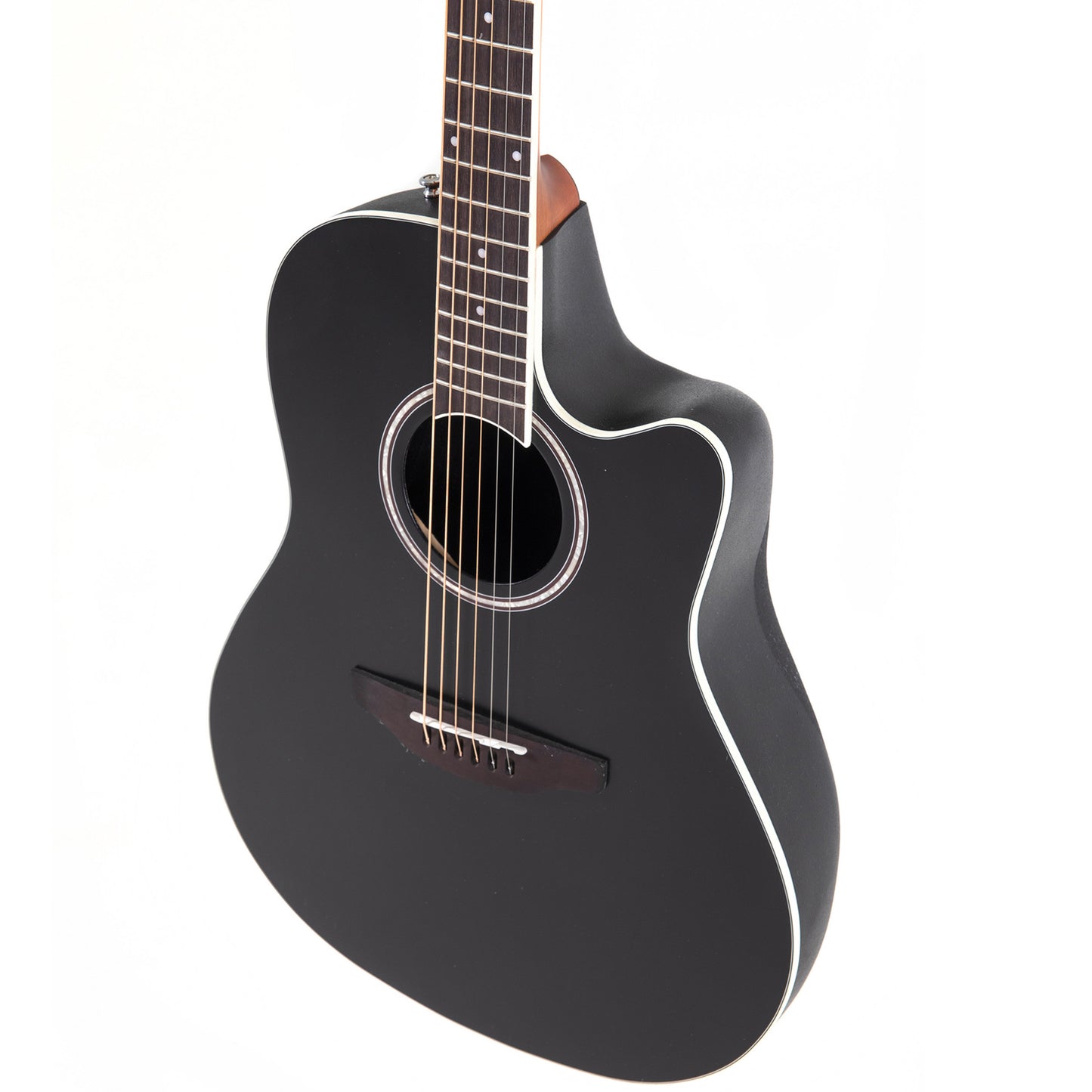Applause E-Acoustic Guitar AB24-5S, CS, Cutaway, Black Satin