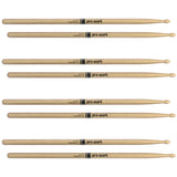 ProMark Classic Forward 5A Hickory Drumstickss, Oval Wood Tip, 4-Pack