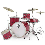 Dixon Spark 5pc Drum Set Wine Red Complete Outfit