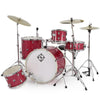Dixon Spark 5pc Drum Set Wine Red Complete Outfit