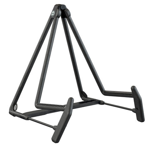 K and M Acoustic Guitar Stand, A Frame, 'Heli 2', Black