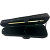 D'Luca Wooden Shaped 4/4 Violin Case Black Exterior