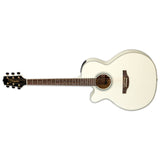 Takamine GN37CELH PW Left-Handed Acoustic-Electric Guitar Pearl White W/Gig Bag