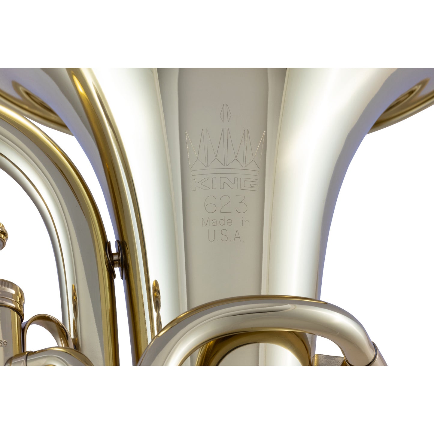 King 623 Diplomat 3 Valve 3/4 Size Baritone Horn Lacquer