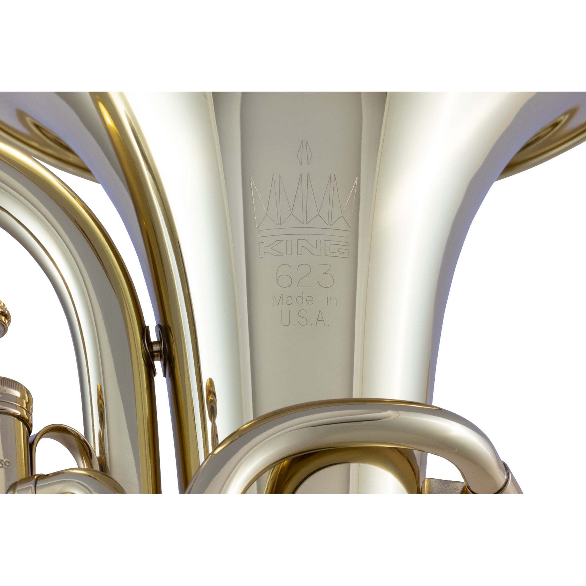 King 623 Diplomat 3 Valve 3/4 Size Baritone Horn Lacquer