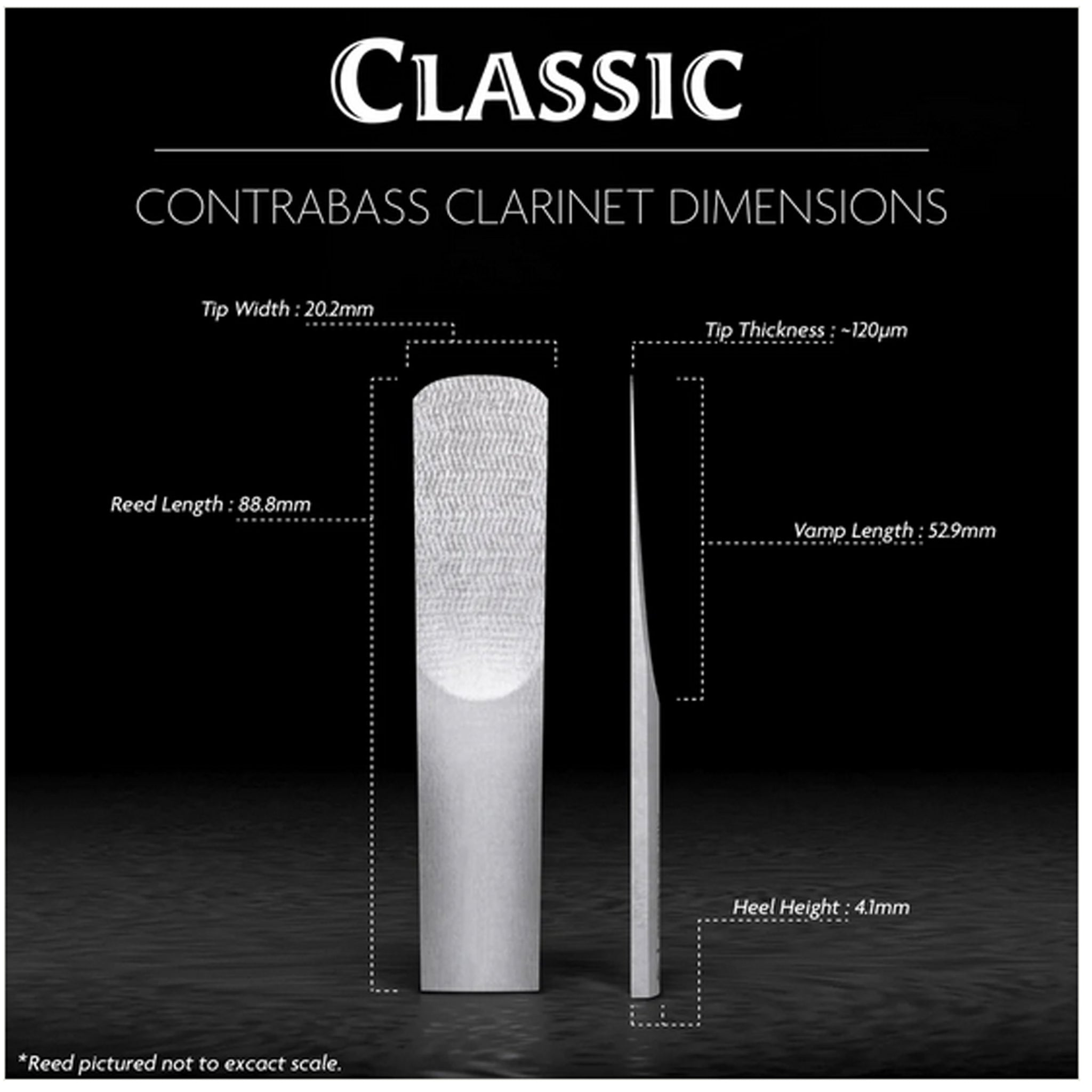 Legere Contra Bass Clarinet Classic Reed Strength 2.50