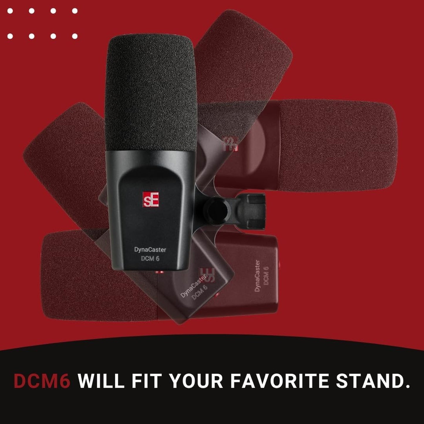 sE Electronics All-purpose Dynamic Broadcast Mic, built-in +30dB Gain Mic Pre