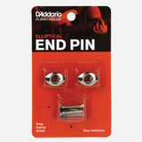 D'Addario Elliptical End Pins, Chrome
