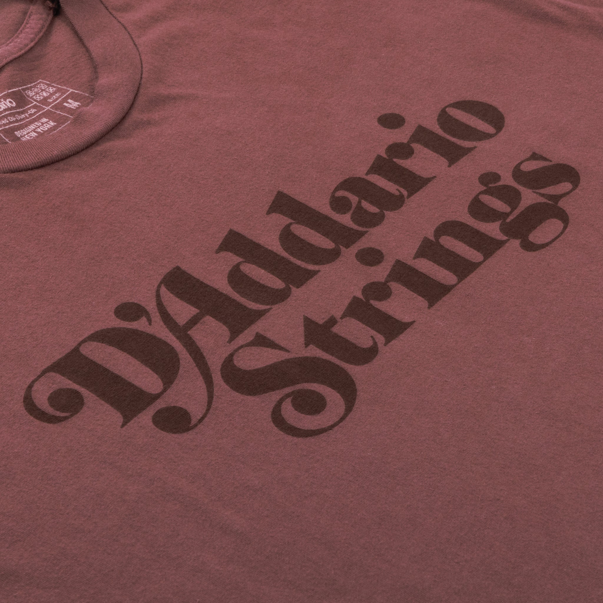 D'Addario 1978 Logo T-Shirt, Deep Red, S