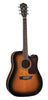 Washburn D10SCE Heritage 10 Series Acoustic Electric Guitar. Tobacco Burst