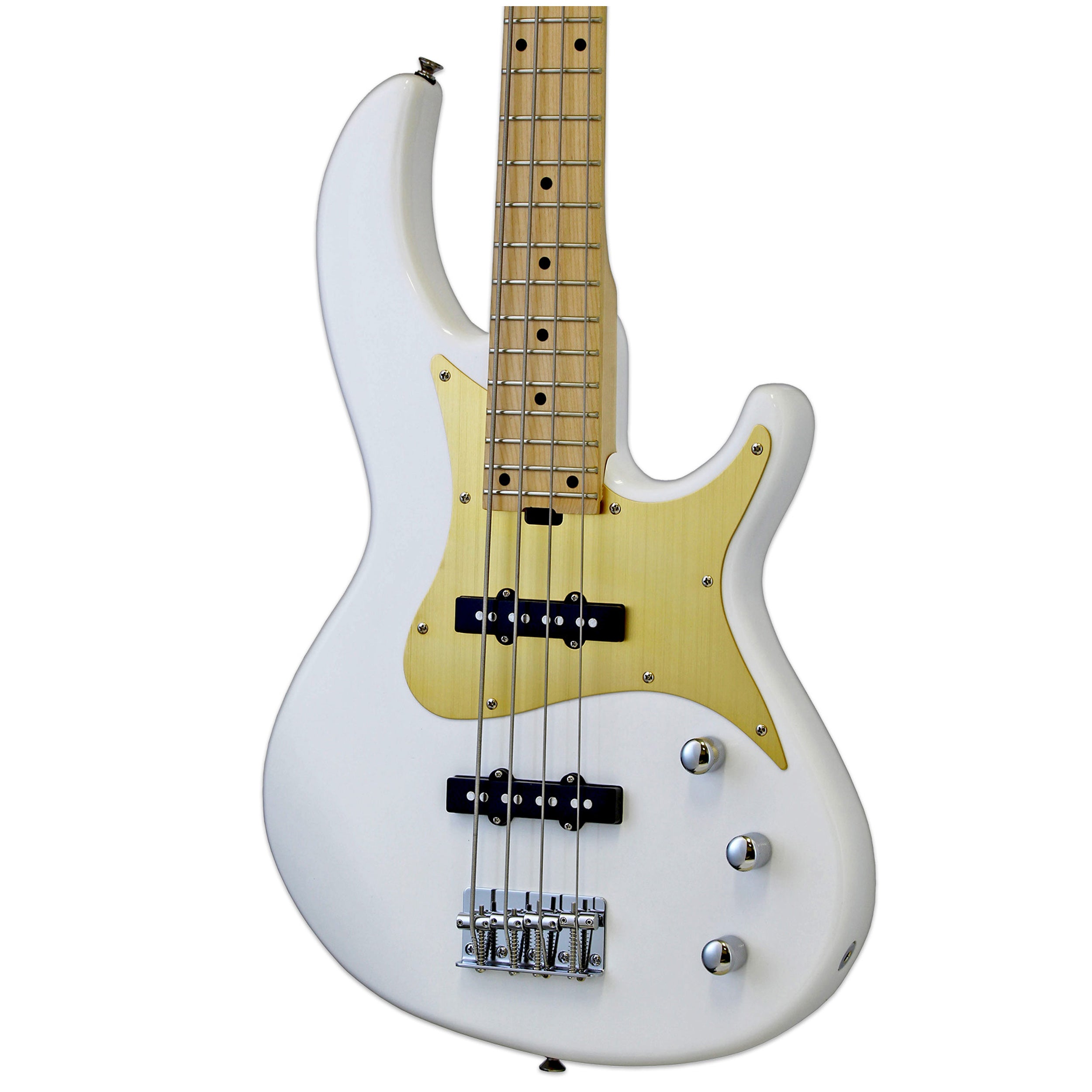 ARIA PRO モズライトベース ホワイト Aria Pro II Electric Bass Guitar White – PlayMusic123.com