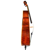 D’Luca Tonmeister 400 Ebony Fitted Cello Outfit 3/4 Size with Bow and Gig Bag